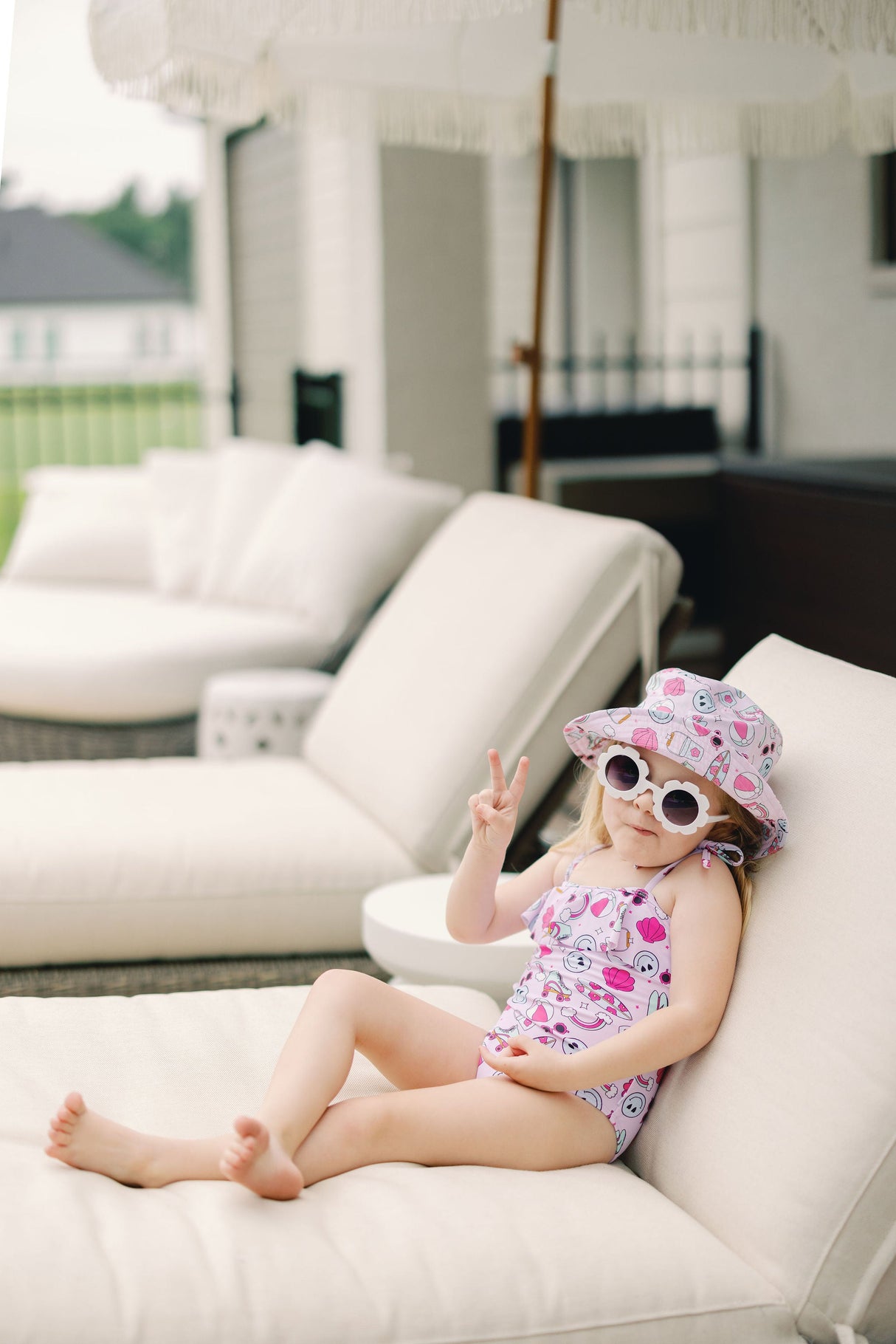EXCLUSIVE BEACHIN’ IT WITH BRYNNLEIGH DREAM SPAGHETTI ONE PIECE SWIM SUIT from DREAM BIG LITTLE CO