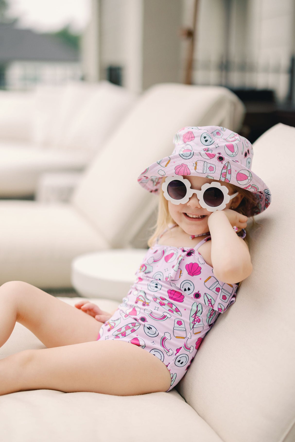 EXCLUSIVE BEACHIN’ IT WITH BRYNNLEIGH DREAM SPAGHETTI ONE PIECE SWIM SUIT from DREAM BIG LITTLE CO