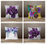 Purple Floral Cushion Covers from Moderny