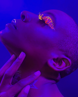 Sorbet Sparkle - Faux Mink Glam Glitter & Rhinestone Glitter Lashes from Lunautics