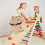 Tiny Land® 7-in-1 Rainbow Climbing Set From Tiny Land