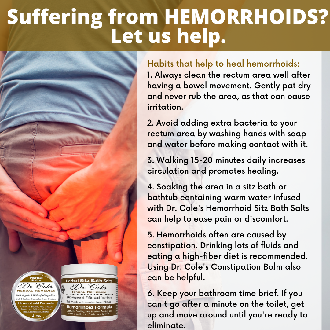 Dr. Cole's Hemorrhoid Balm and Salts Bundle From Dr. Cole's Herbal Remedies