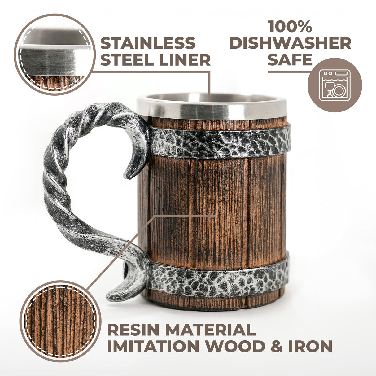Beer Barrel Tankard from Norse Tradesman