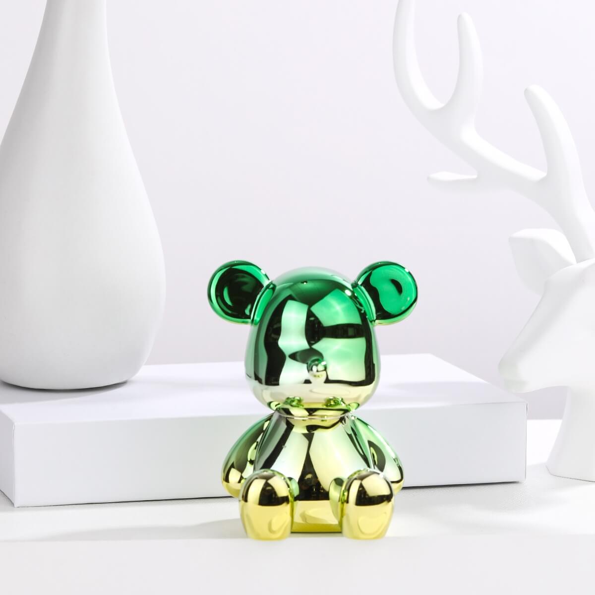 Gradient Mini Art Bear Figurine from Moderny