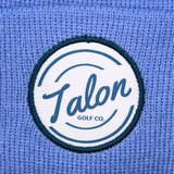 Blue Knit Beanie w/ White Talon Circle Logo from Talon Golf LLC