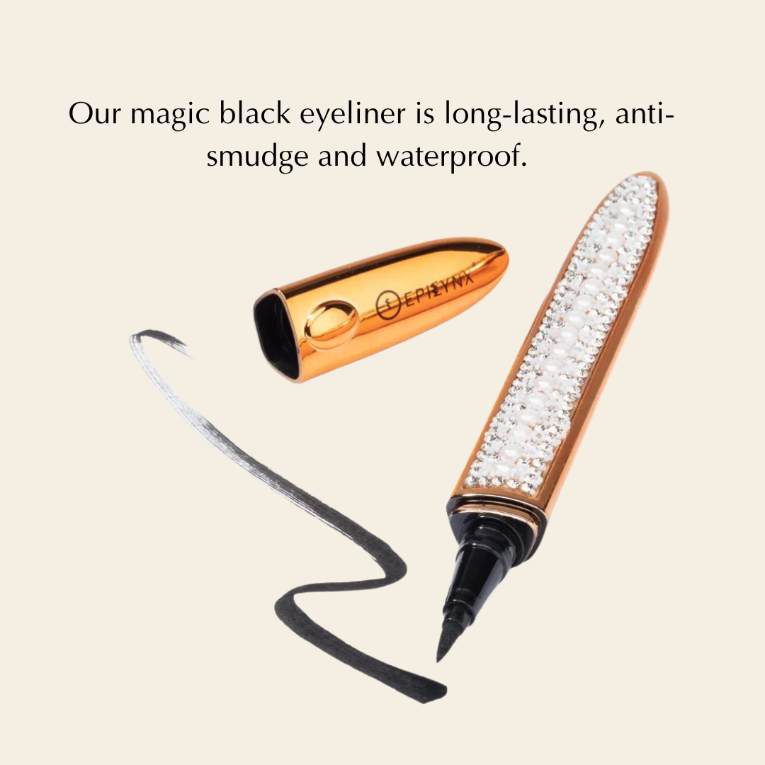 Natural False Eyelashes - No Glue Black Eyeliner and Lashes Kit from Epilynx Skincare and Cosmetics