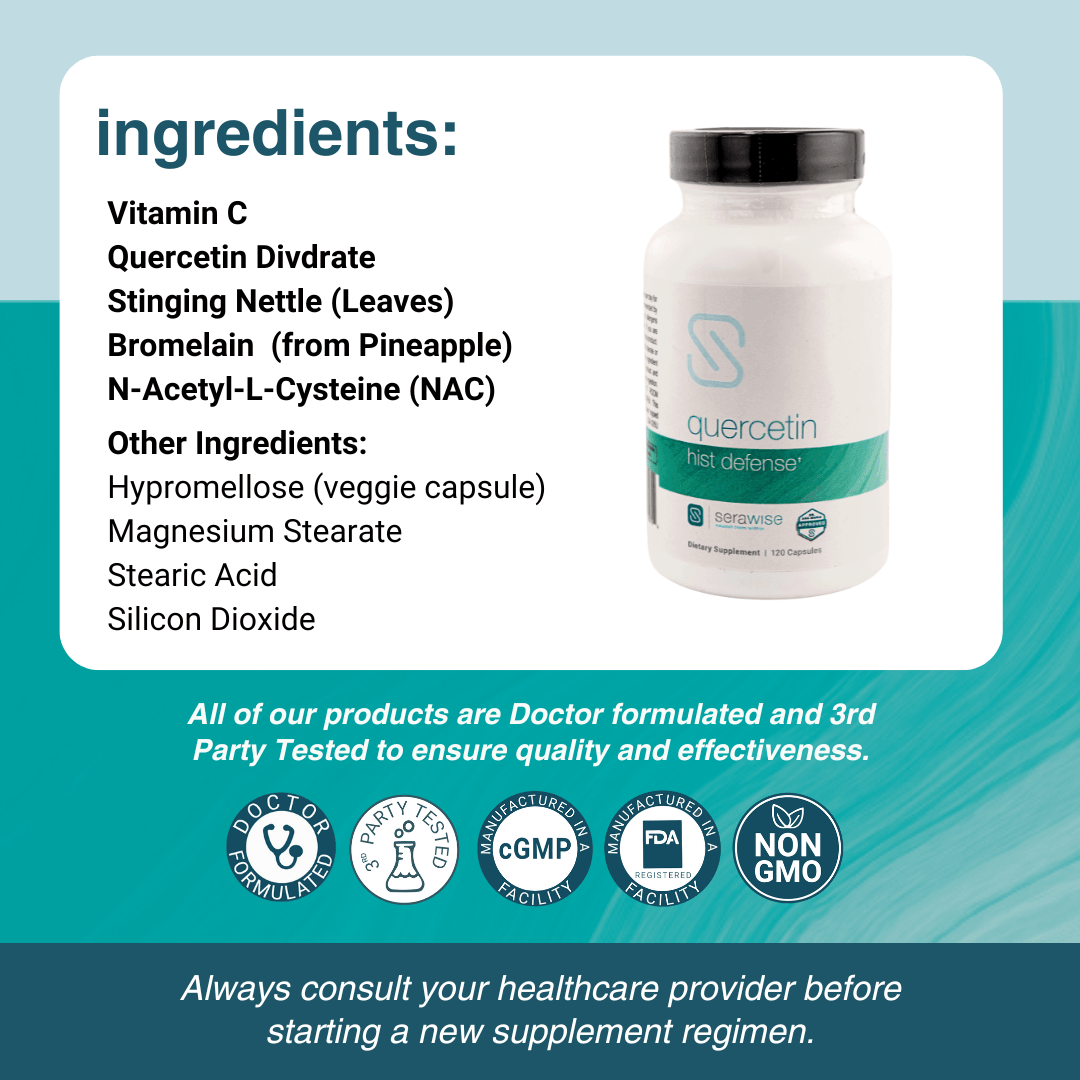 Quercetin Hist Defense | 120 Capsules from Serawise