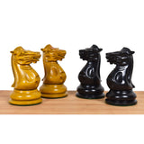 Jacques Cook Staunton Collectors Chess Set- Chess Pieces Only - Ebony Wood - 3.75" From Royal Chess Mall