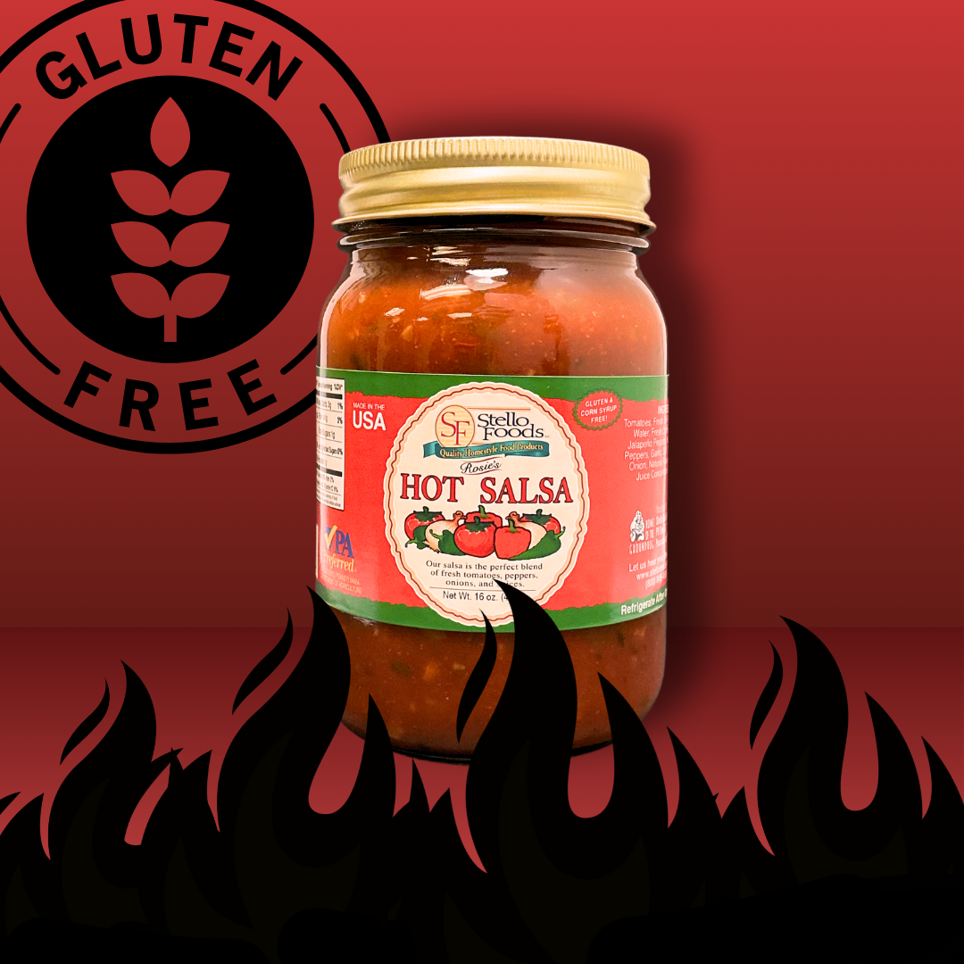 Stello Foods - Rosie's Hot Salsa 16 oz from Stello Foods