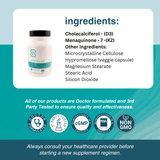 Vitamin K2 with D3 | 60 Capsules from Serawise