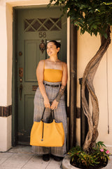 Naomi - Hot Pink Vegan Leather Tote Bag from Gunas New York