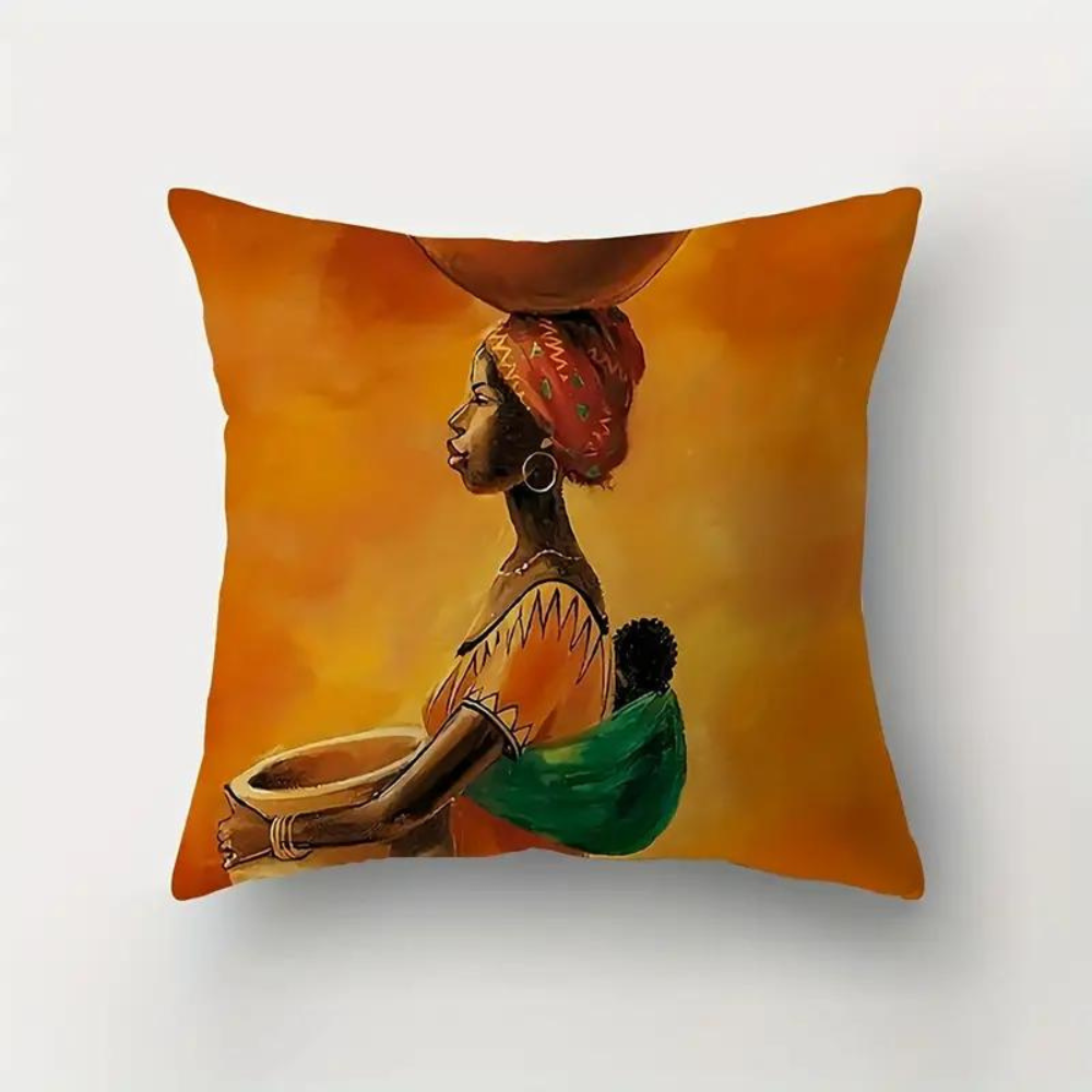 African Women Cushion Cover from Moderny