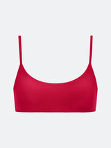SONOMA SCOOP NECK BIKINI TOP - RED from ELYSIIAN