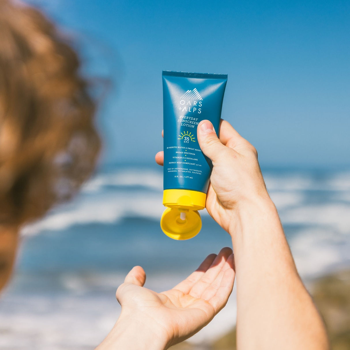 Everyday Sunscreen Lotion with SPF 35 From Oars + Alps