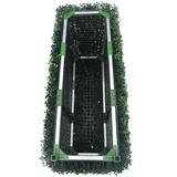 Dark Artificial Boxwood Hedge 40"L x 10"H Commercial Grade UV Resistant from Designer Plants USA