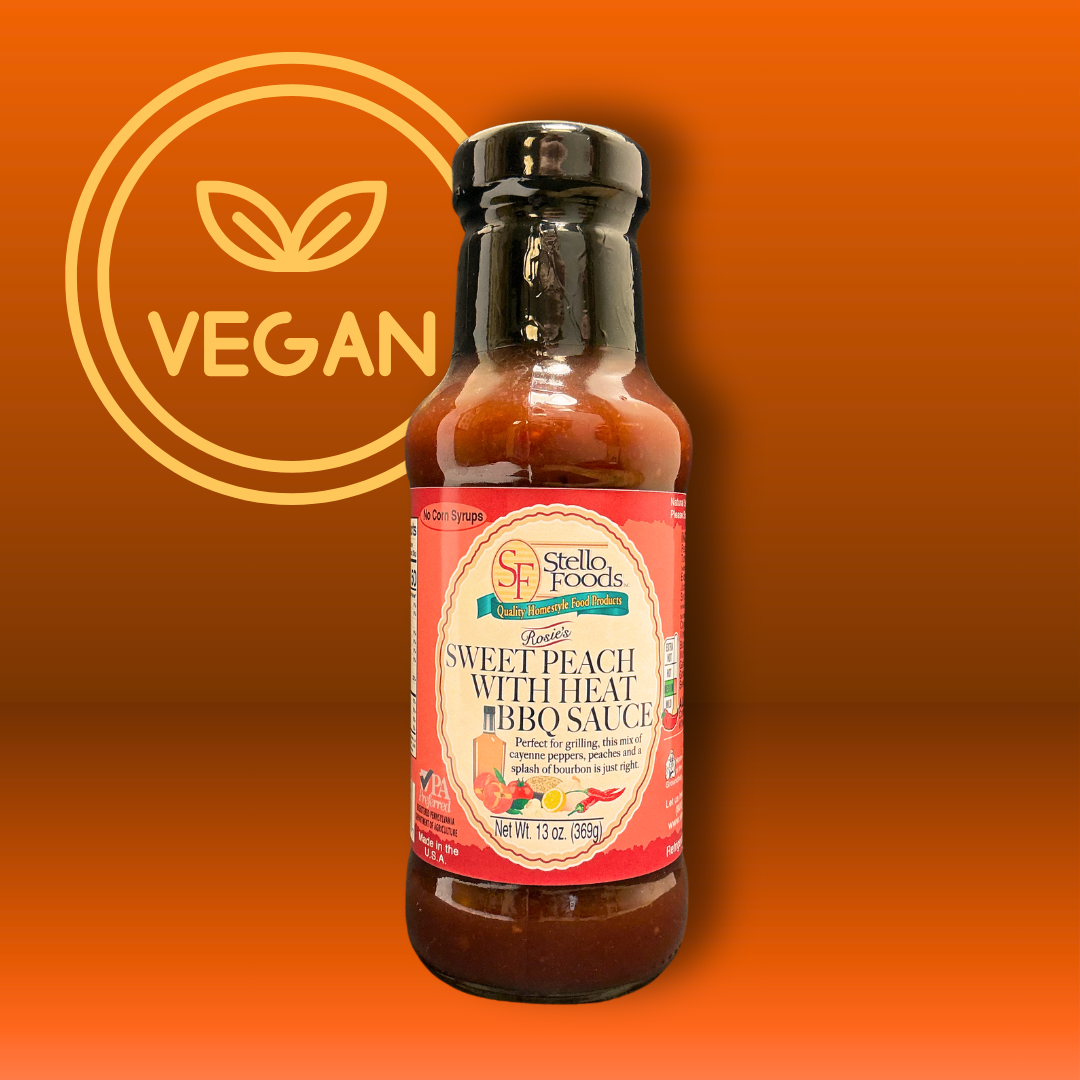 Stello Foods - Rosie's Sweet Peach With Heat BBQ Sauce 13 oz from Stello Foods