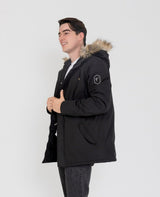 Men's Hudson Ultra Lite Hooded Winter Parka Coat From FAD