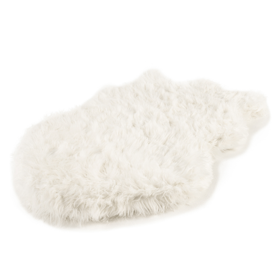 PupRug by Paw.com™ Faux Fur Orthopedic Dog Bed - Curve Polar White from Paw.com