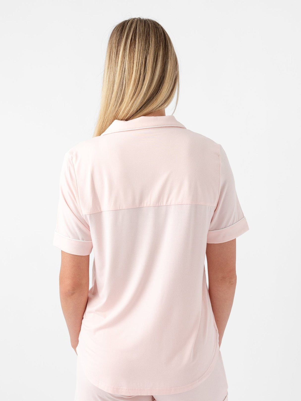 Women's Bamboo Stretch-Knit Short Sleeve & Pant Pajama Set from Cozy Earth
