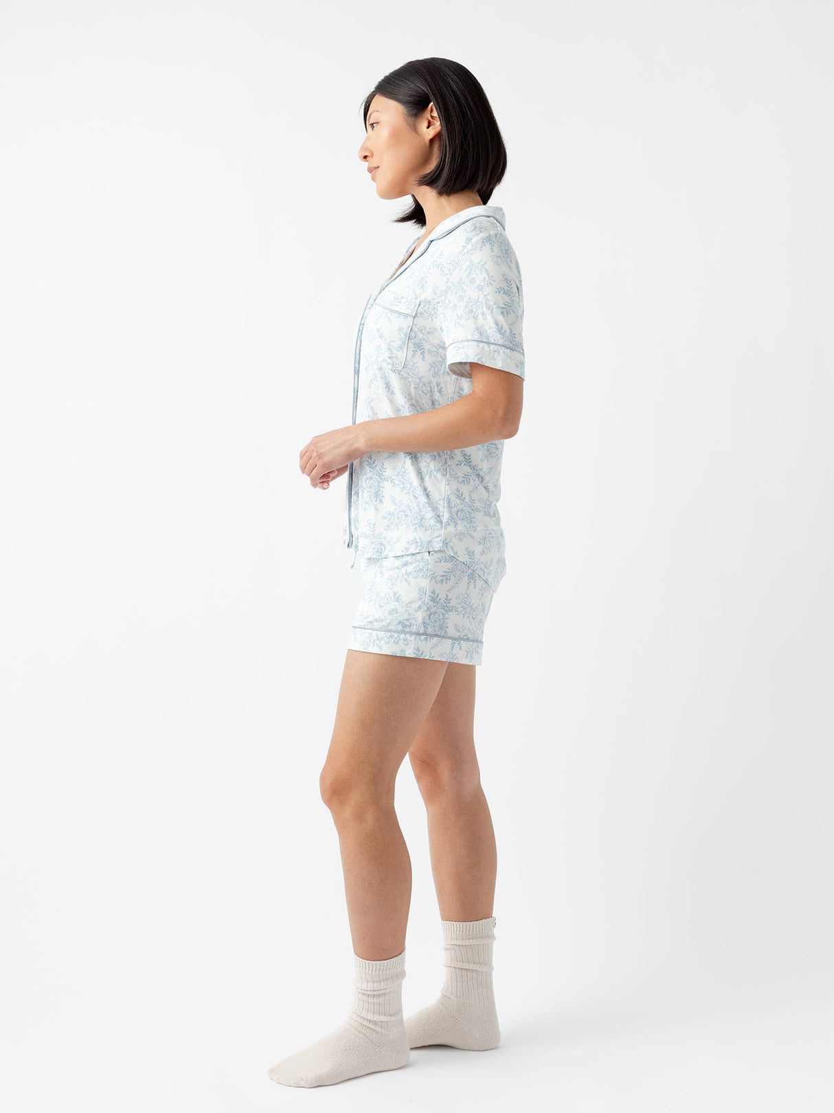 Women's Bamboo Stretch-Knit Short Sleeve Pajama Set from Cozy Earth