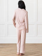 Women's Bamboo Stretch-Knit Long Sleeve Pajama Set TALL from Cozy Earth