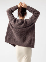 Oversized Cable Knit Cardigan from Cozy Earth