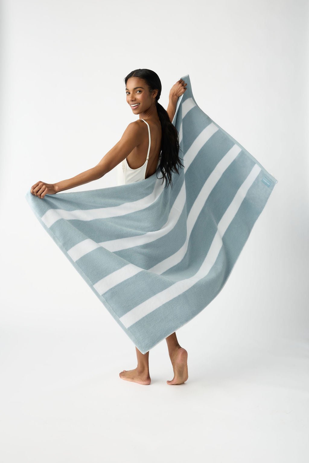 Classic Stripe Resort Towel from Cozy Earth