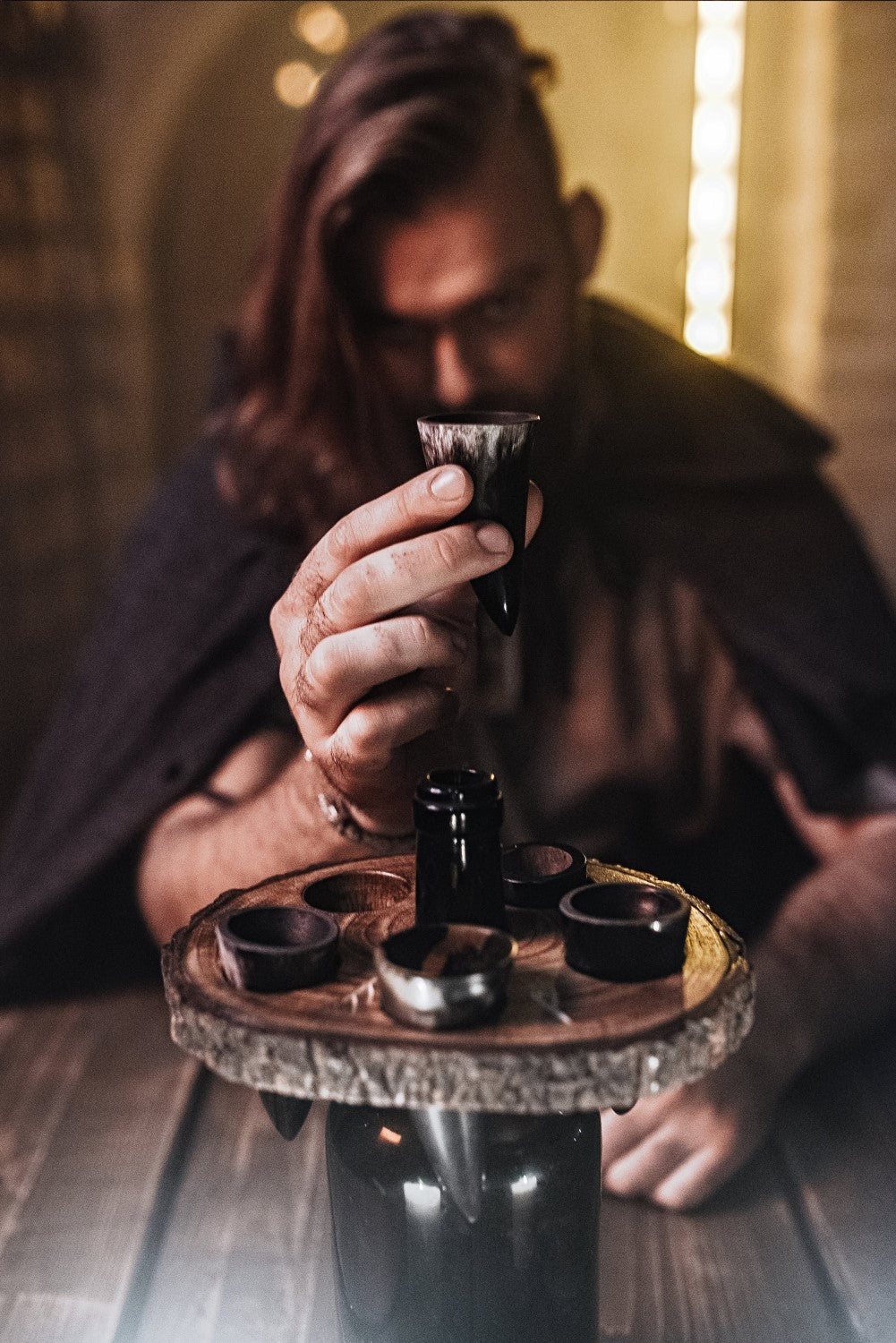 Drinking Horn Shot Glass Set from Norse Tradesman