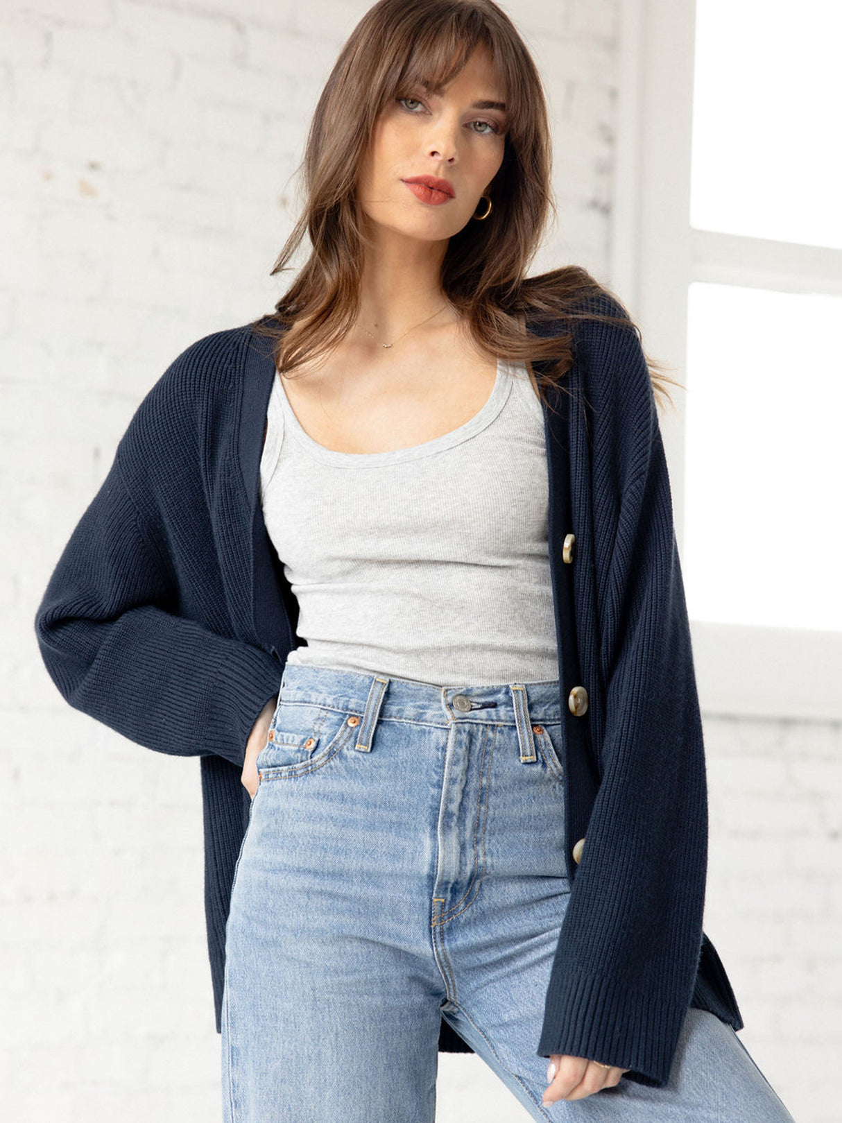 Oversized Classic Cardigan from Cozy Earth