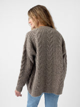 Oversized Cable Knit Cardigan from Cozy Earth