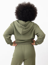 Women's CityScape Cropped Full Zip from Cozy Earth
