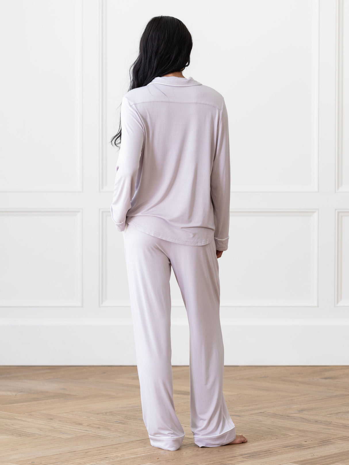Women's Bamboo Stretch-Knit Long Sleeve Pajama Set from Cozy Earth