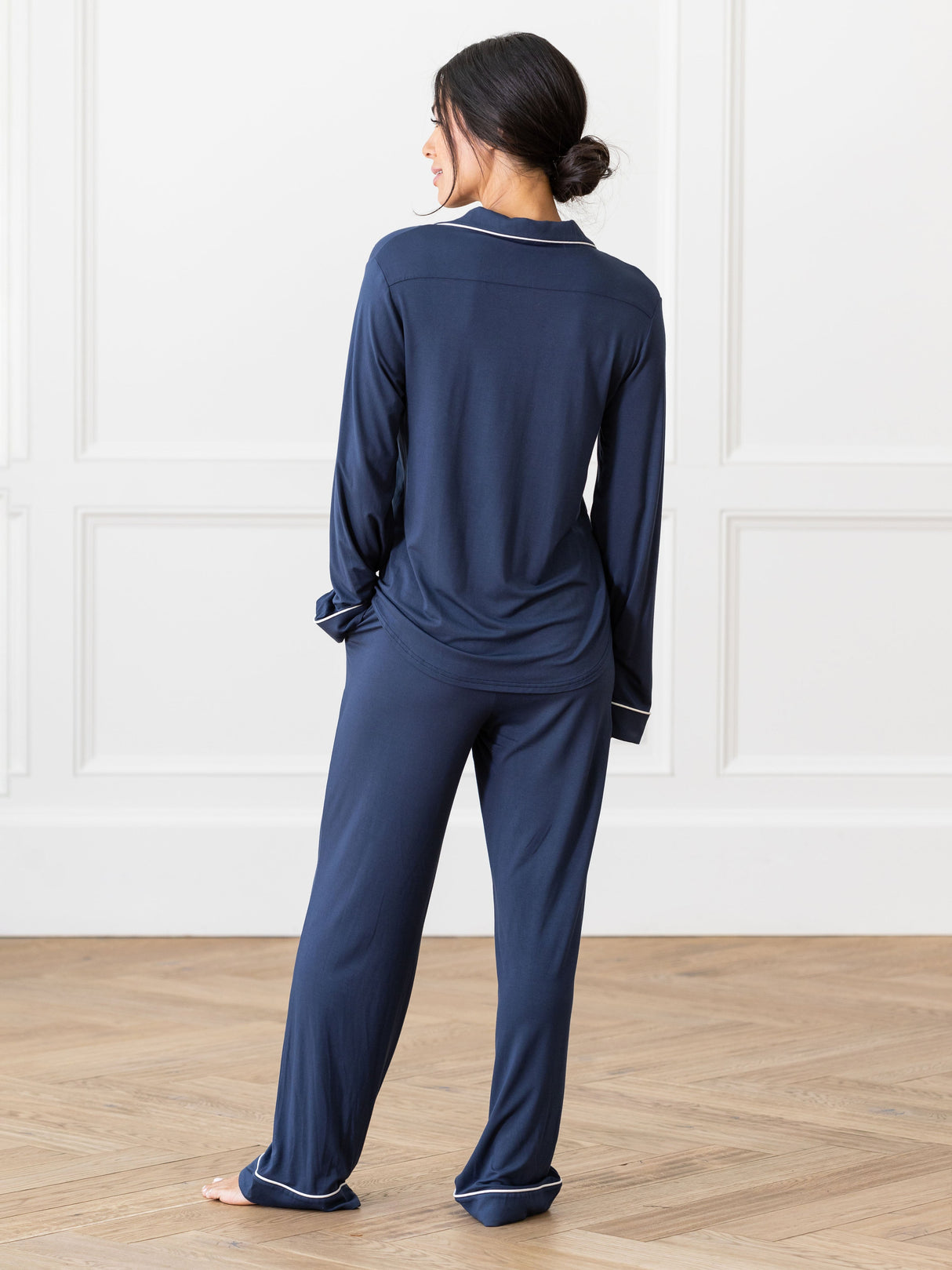 Women's Bamboo Stretch-Knit Long Sleeve Pajama Set TALL from Cozy Earth