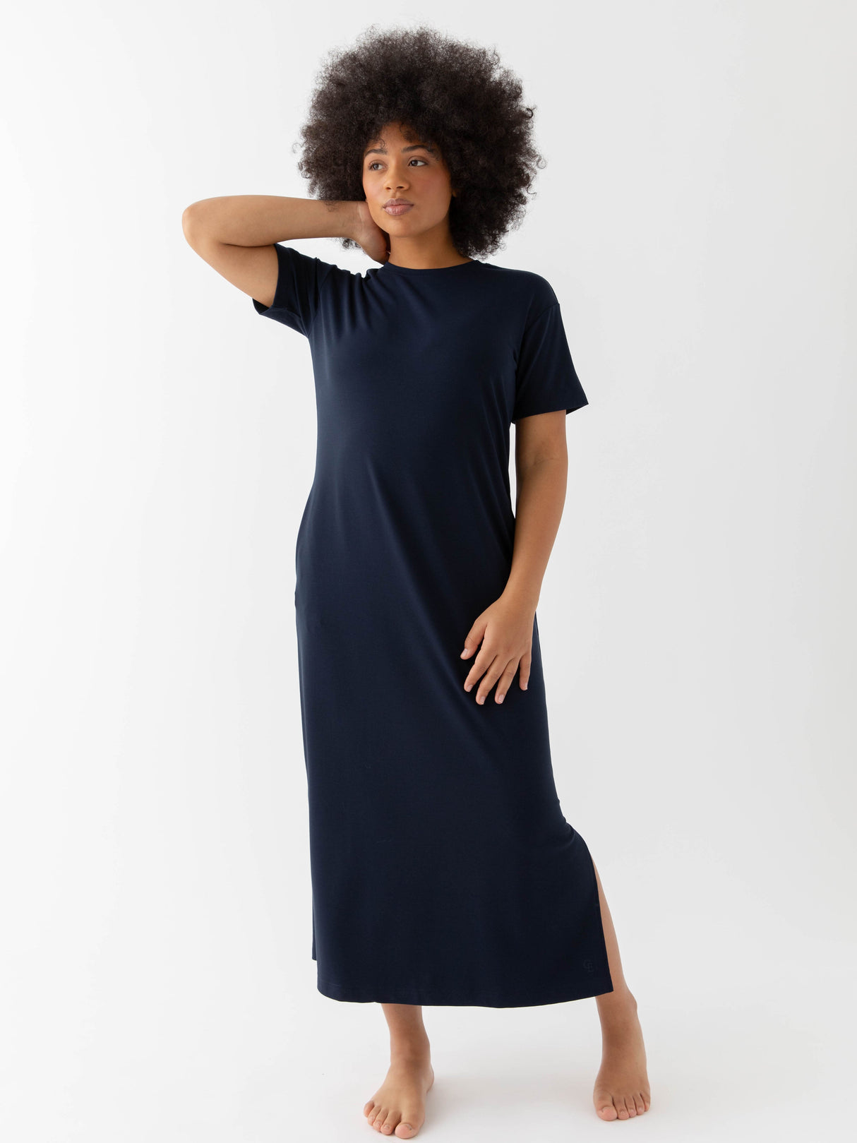 Women's Brushed Bamboo Midi Dress from Cozy Earth