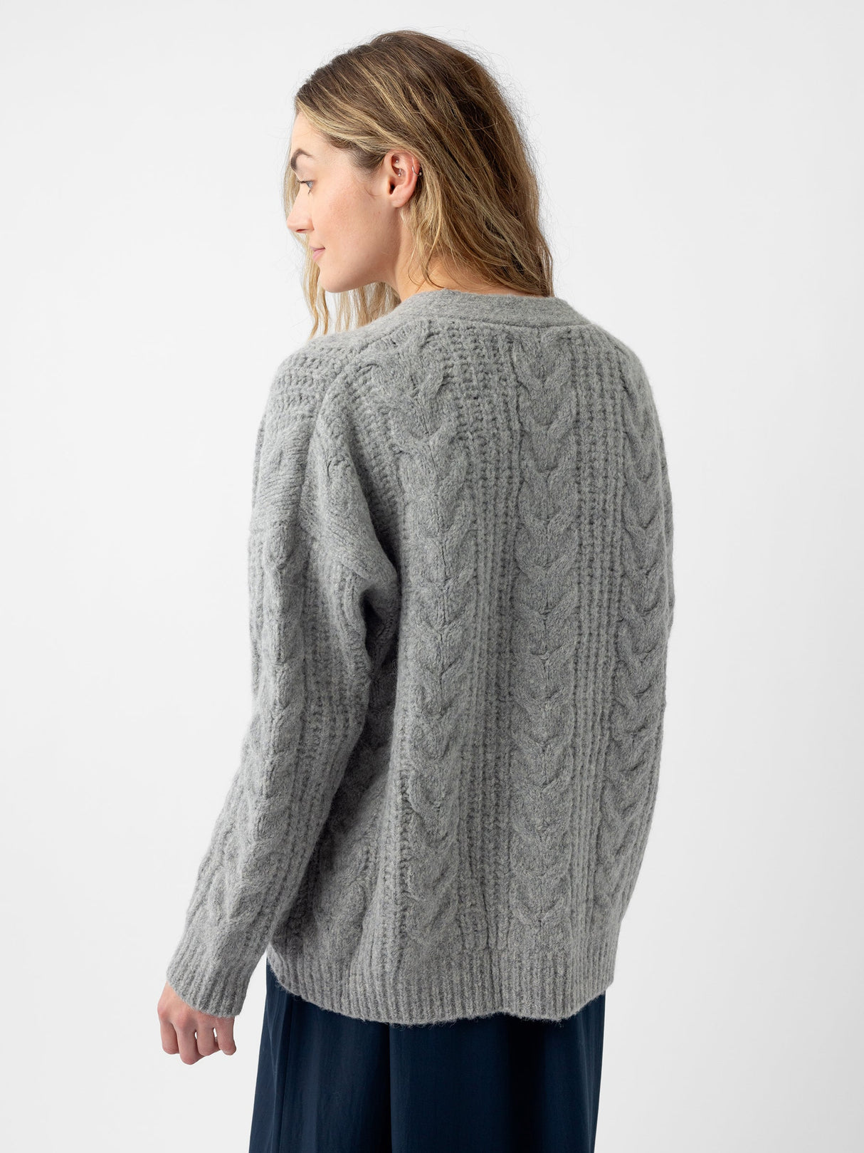 Oversized Cable Knit Cardigan from Cozy Earth