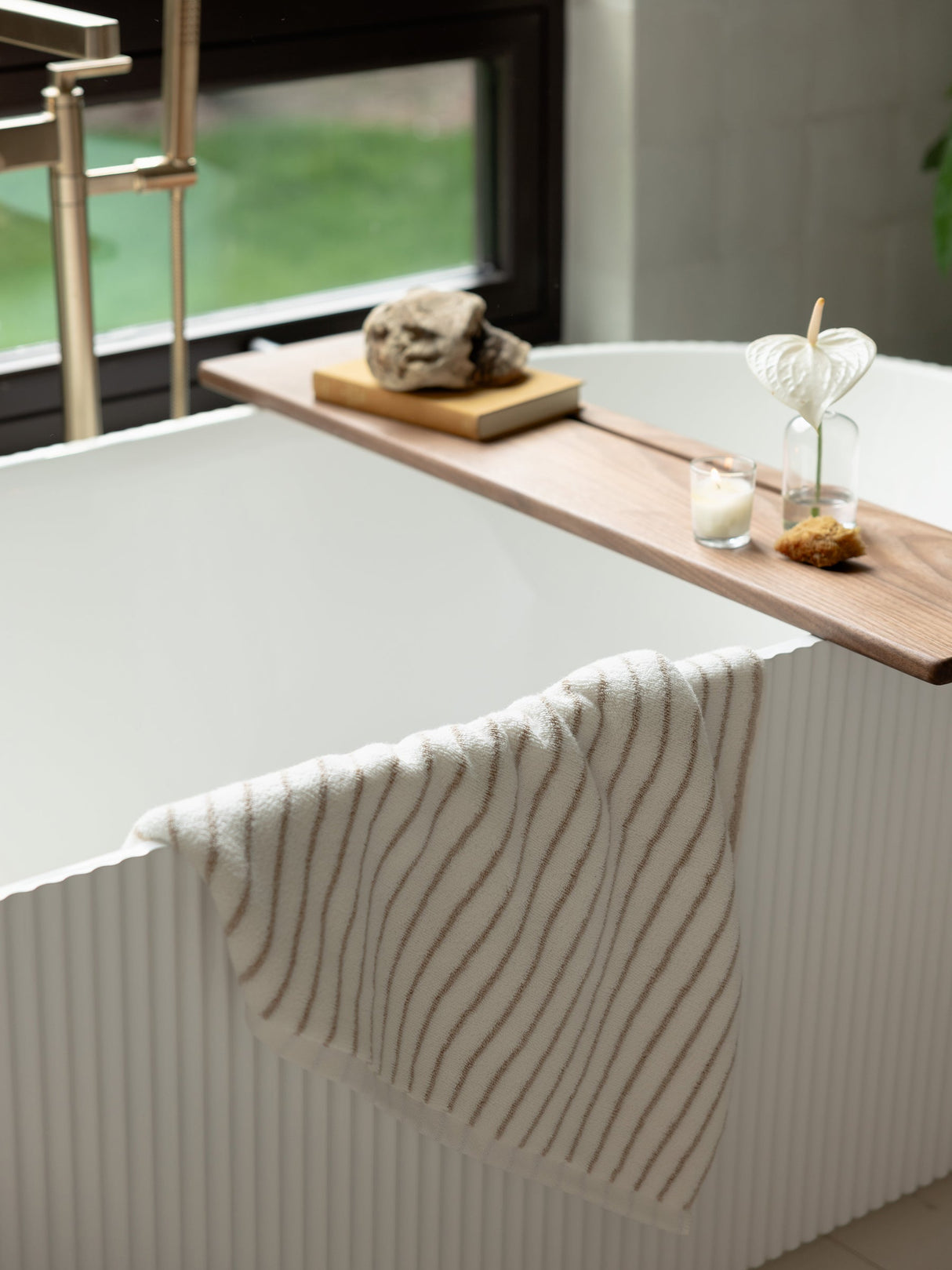 Luxe Striped Bath Towels From Cozy Earth