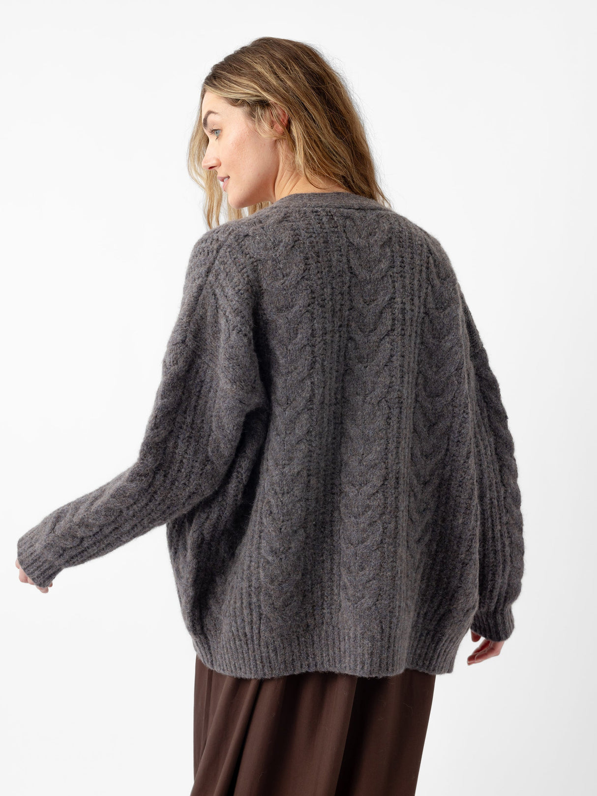 Oversized Cable Knit Cardigan from Cozy Earth