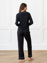 Women's Bamboo Stretch-Knit Long Sleeve Pajama Set from Cozy Earth