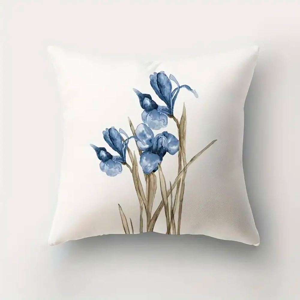 Blue Flowers Cushion Covers from Moderny