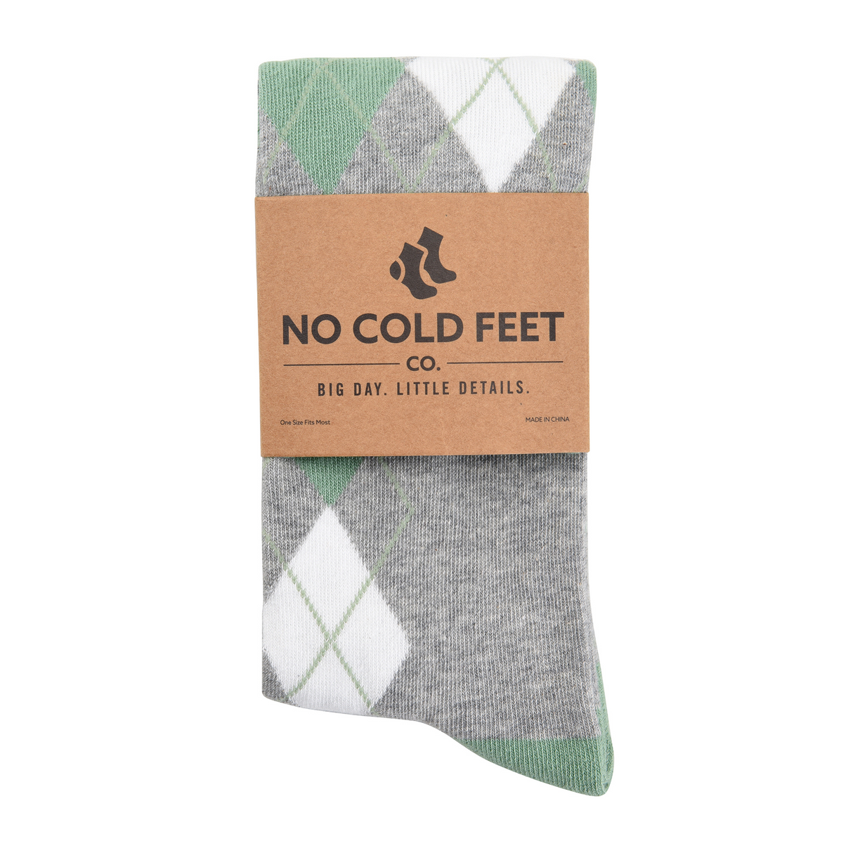 Sage Argyle Socks from No Cold Feet