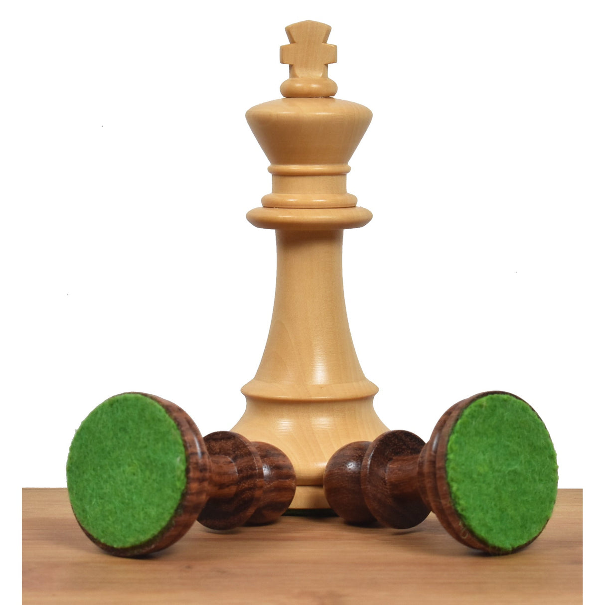 German Collectors' 1920's Chess Set- Chess Pieces Only- Golden Rosewood - 4.1" From Royal Chess Mall