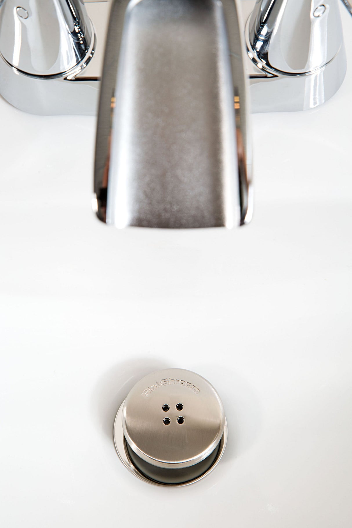 SinkShroom (Nickel Edition) The Hair Catcher That Prevents Clogged Bathroom Sink Drains from TubShroom.com