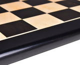 Solid 19" Inlaid Ebony & Maple Wood Chess board - Square of 50 mm From Royal Chess Mall