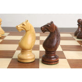 Botvinnik Flohr-II Soviet 1935 Chess Pieces Only Set -Golden Rosewood- 4.4" King From Royal Chess Mall