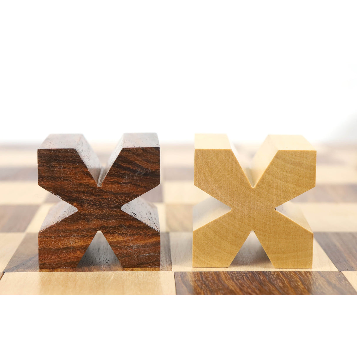 Bauhaus 1923 Combo Chess Set - Golden Rosewood Chess Pieces + Chess Board From Royal Chess Mall