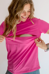 Full Zip Breastfeeding Tee From Movemama