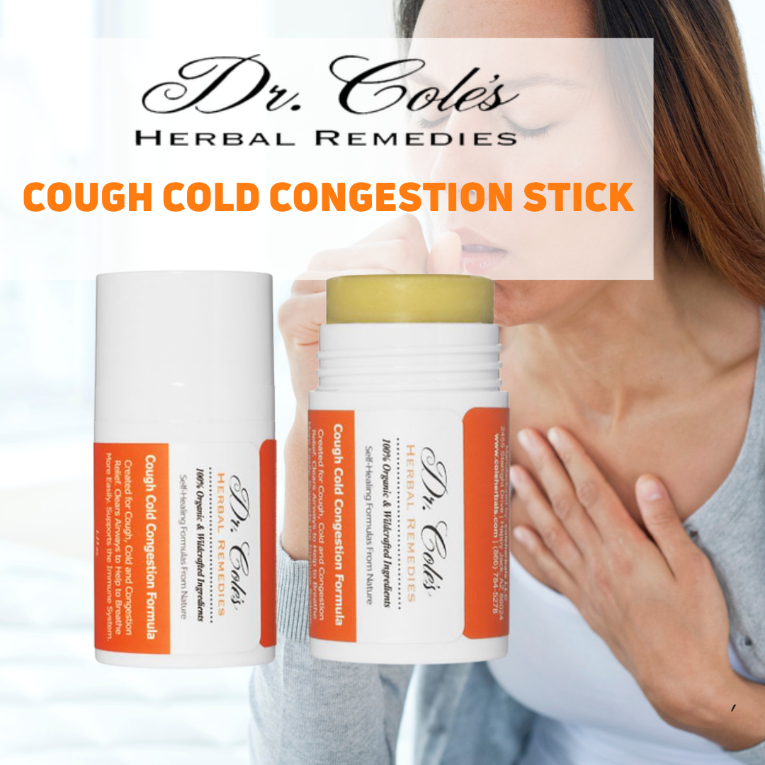 Cough Cold Congestion Balm Stick From Dr. Cole's Herbal Remedies