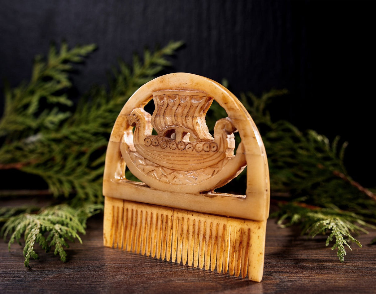 Bone Beard Comb - Drakkar from Norse Tradesman