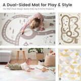 Tiny Land® Double-Sided Baby Playmat Urban Zoo Adventure From Tiny Land