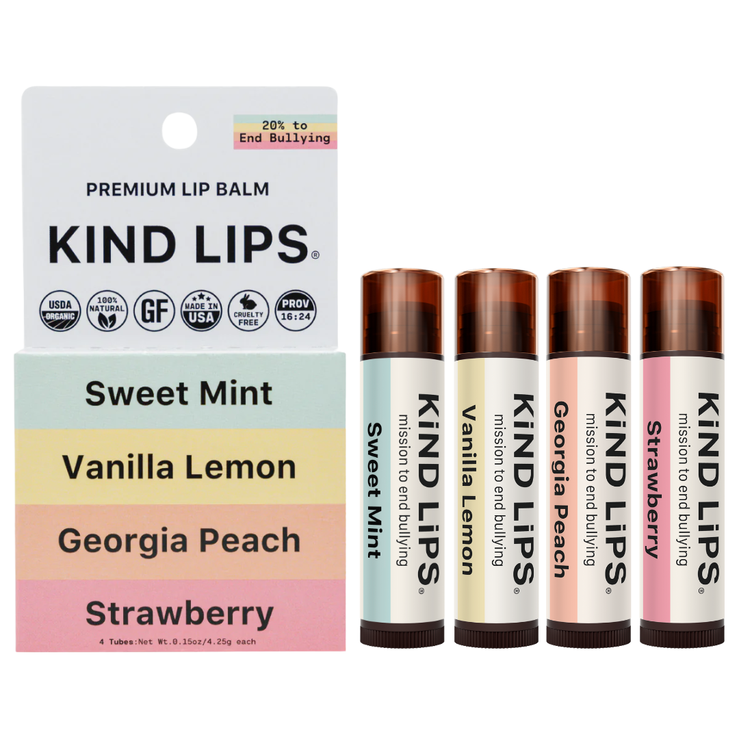 4 Pack Variety Organic Lip Balm from Kind Lips
